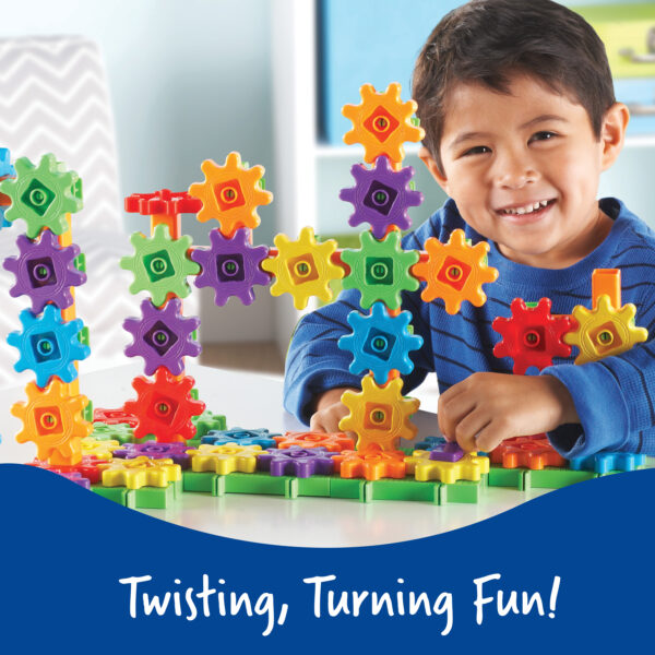 Learning Resources Gears! Gears! Gears! Deluxe Building Set (Set of 100), Hands-On Fun for Young Engineers