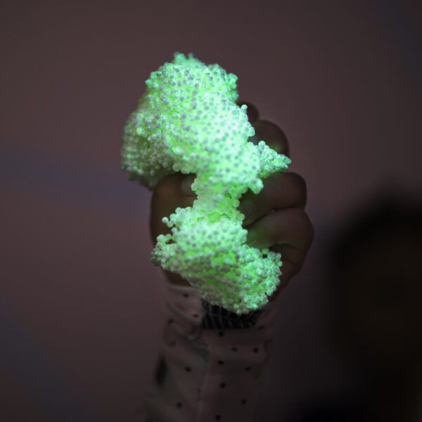Learning Resources Playfoam Glow-in-the-Dark 4-Pack, Mess-Free Sensory Play Foam, Never Dries Out, Glows in the Dark for Creative Fun