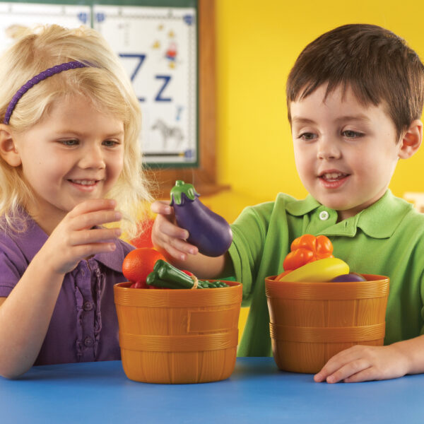 Learning Resources New Sprouts Bushel of Fruit, 9 Piece Toddler Play Food Set for Color Recognition, Sorting, and Imaginative Play, Ages 2 and Up