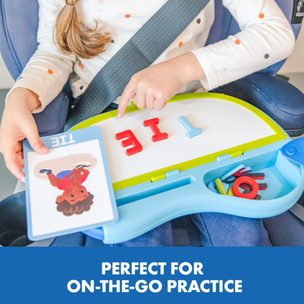 Learning Resources AlphaMagnets Go! Spelling, Portable Magnetic Spelling Board with Letters and Cards, Early Literacy Toy for Ages 4+