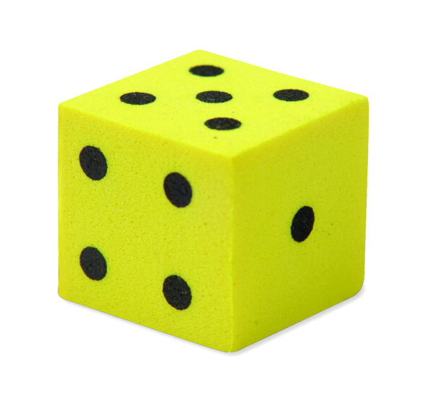 Learning Resources Soft Foam Dot Dice, Set of 200, Quiet and Durable Dice for Classroom Games, Maths Activities, and Probability Learning