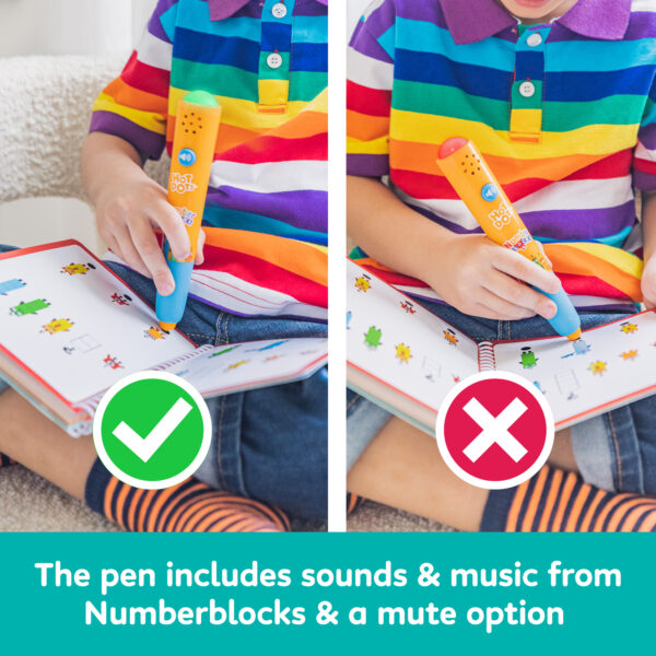 Learning Resources Hot Dots Numberblocks 11–20 Activity Book and Interactive Pen, Over 60 Maths Activities for Ages 5 Plus, EI-2551