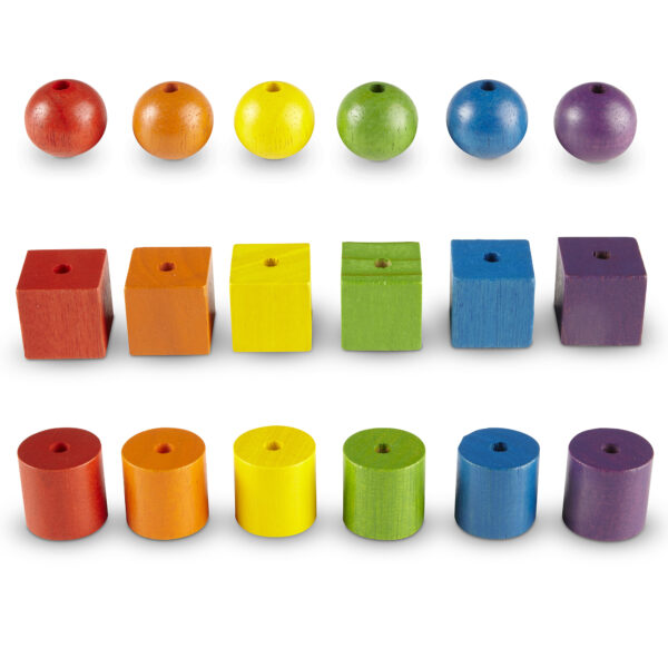 Learning Resources Beads and Pattern Card Set, 108 Beads & 20 Activity Cards for Early Maths & Fine Motor Skills, Language-Free Independent Learning, Ages 3+