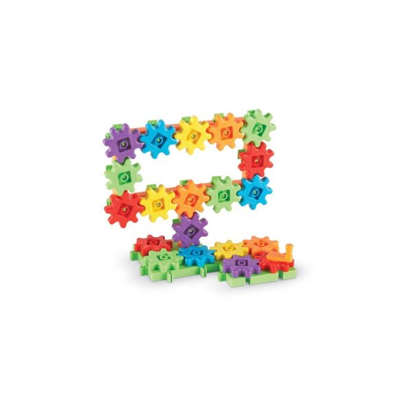 Learning Resources Gears Gears Gears New Colours, 60 Piece Building Set for STEM Learning, Compatible with All Gears Sets, Ages 3 Plus