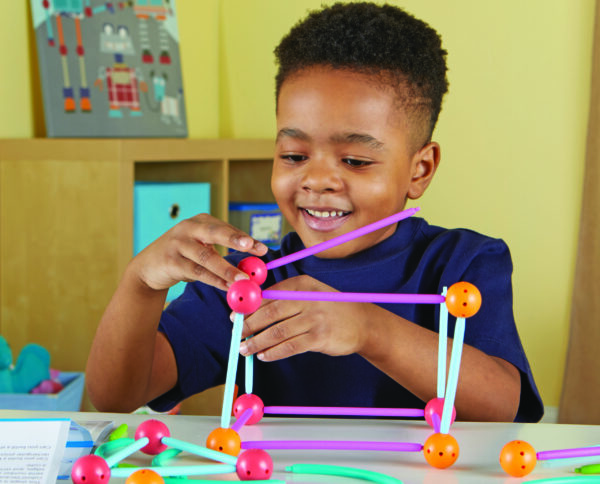 Learning Resources STEM Explorers Geomakers, 58-Piece Geometry Building Set for Kids, Ages 5+
