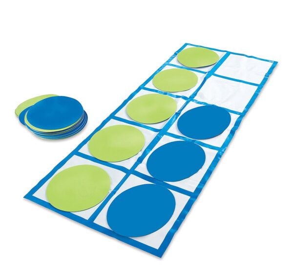 Learning Resources Ten-Frame Floor Mat Activity Set, Giant Ten Frame Mats for Early Maths, Includes 2 Floor Mats, 20 Coloured Disks & Activity Guide, 22 Piece Set, Ages 5+