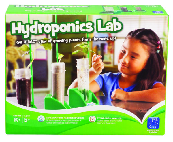 Learning Resources Hydroponics Demonstration Lab, 360° Viewing for Plant Growth Observation, STEM Educational Kit, Ages 5+
