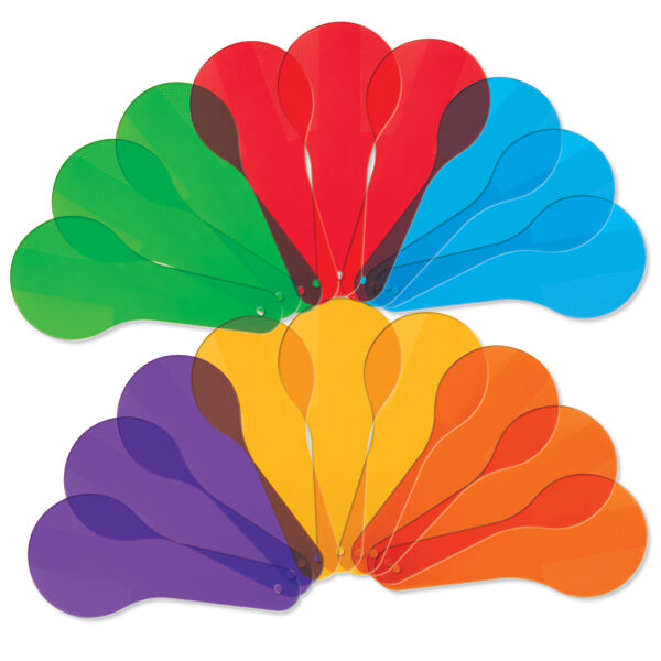 Learning Resources Primary Science® Colour Paddles, Early Colour Recognition and Mixing Tool, Set of 6, Ages 3+
