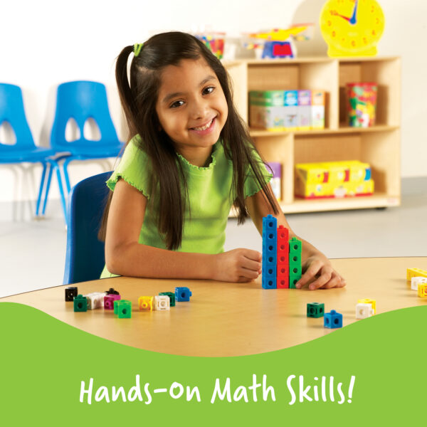 Learning Resources Snap Cubes, Set of 100, Ages 5+, Hands-On Math Learning & Counting