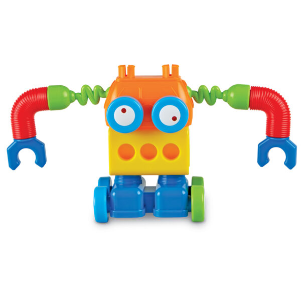 Learning Resources 1-2-3 Build It! Robot Factory, STEM Building Toy for Kids, Mix-and-Match Robot Pieces, Ages 2+