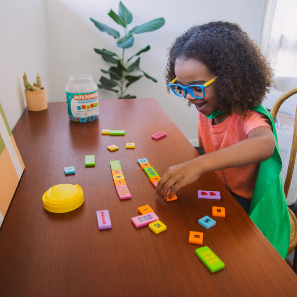 Learning Resources Math Dominoes, Addition and Subtraction Set for Kids, 100 Colourful Dominoes for Counting, Number Recognition, and Early Maths, Ages 3+