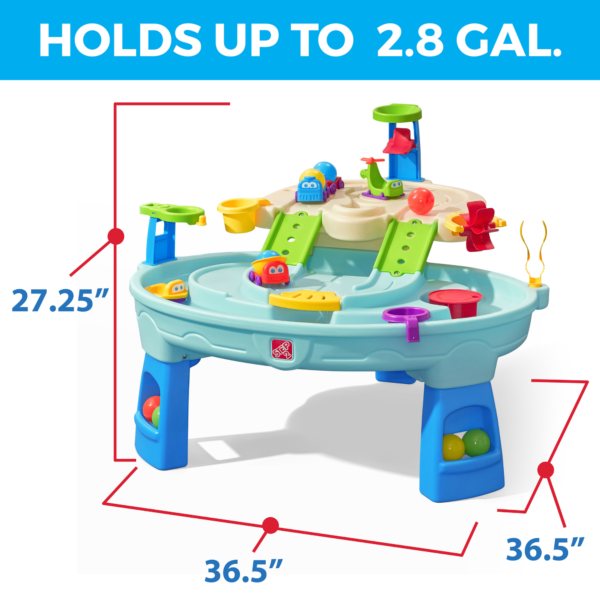 Step2 Ball Buddies Adventure Center, Indoor and Outdoor Water Table, Activity Toy with Helicopter, Boat, Train, Dump Truck and Other AccessoriesSuitable for Kids both Boys and Girls Aged 18m and Above