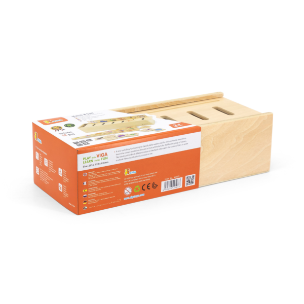 Viga Match & Sort, 52 Piece Mix & Match Puzzle, Montessori Wooden Toy, Develops Sensory, Cognitive & Fine Motor Skills, Non-Toxic & Eco-friendly Kids Educational Toy, Suitable for Children Aged 3Y+