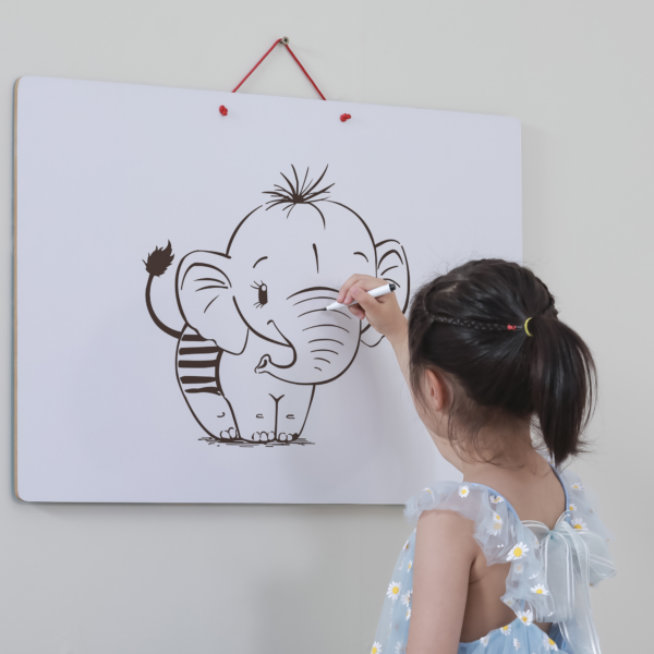 Viga Dry Erase Board with,   Magnetic World Puzzle, Montessori Wooden Toy, Develops Sensory, Cognitive & Fine Motor Skills, Non-Toxic & Eco-friendly Kids Educational Toy, Suitable for Children 3Y+