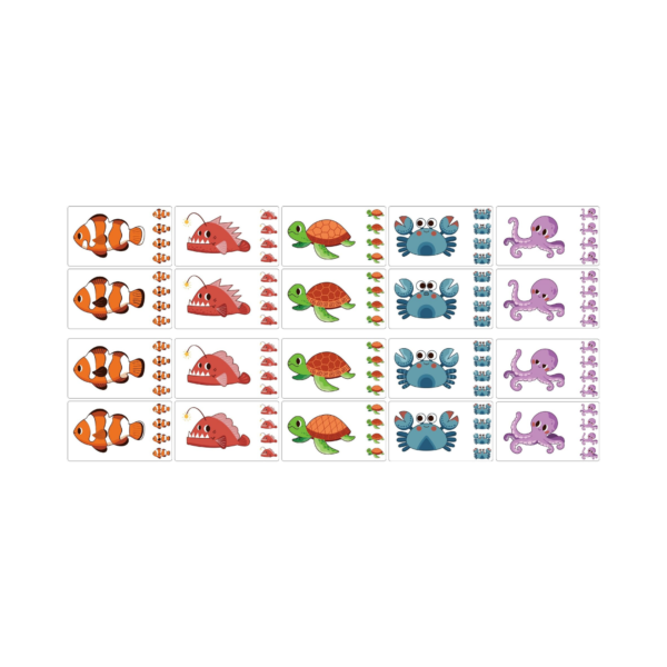Viga Sea Secrets, Mix & Match, 10 Piece Knob Puzzle, Montessori Wooden Toy, Develops Sensory, Cognitive & Fine Motor Skills, Non-Toxic & Eco-friendly Kids Educational Toy, Suitable for Children 3Y+