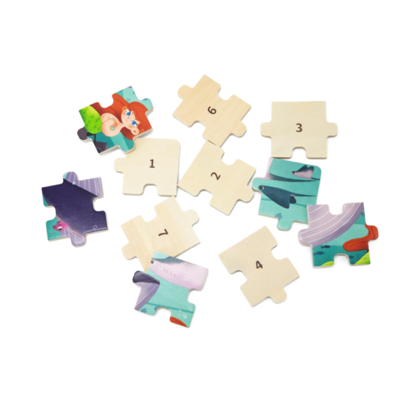Viga Sea Secret, 24 Piece Jigsaw Puzzle, Montessori Wooden Toy, Develops Sensory, Cognitive & Fine Motor Skills, Non-Toxic & Eco-friendly Kids Educational Toy, Suitable for Boys and Girls Aged 2Y+