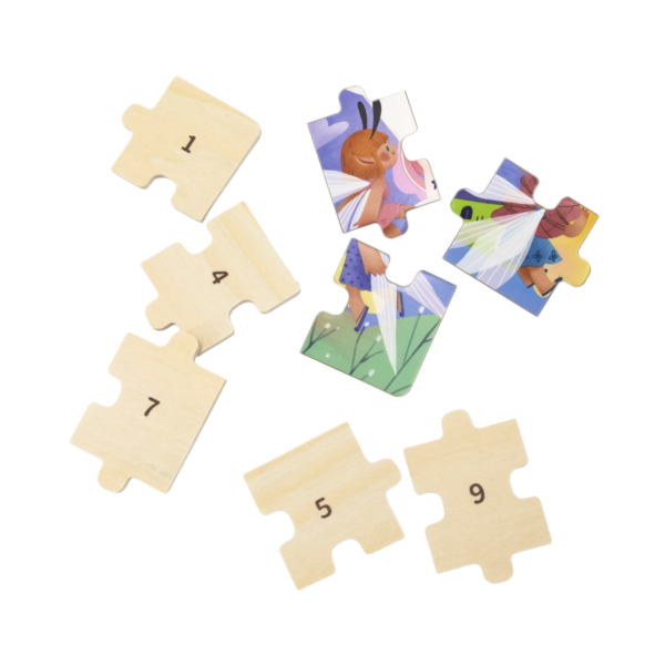 Viga Fairy Tale, 24 Piece Jigsaw Puzzle, Montessori Wooden Toy, Develops Sensory, Cognitive & Fine Motor Skills, Non-Toxic & Eco-friendly Kids Educational Toy, Suitable for Boys and Girls Aged 2Y+