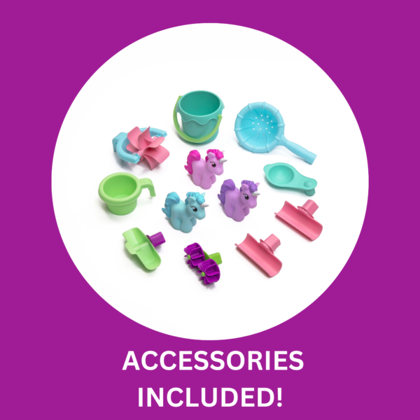 Step2 Rain Showers & Unicorn Water Table, Outdoor Water Table and Sensory Playset, Activity Toy with 13 Piece Accessories, Backyard Activity Centre,  Suitable for Kids both Boys and Girls Aged 18m+