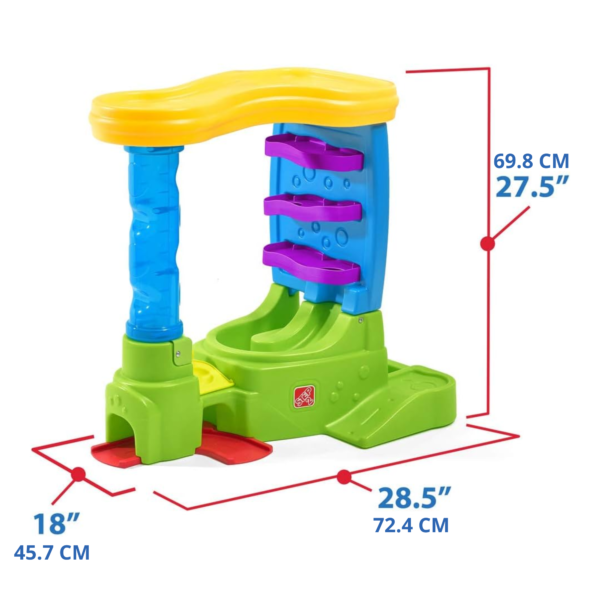 Step2 Ball Buddies Double Drop HQ, Indoor and Outdoor Sensory Play Table, Activity Toy with 12 Piece Accessories Including Balls, STEM Toy and Activity Centre, Suitable for Boys and Girls Aged 1+