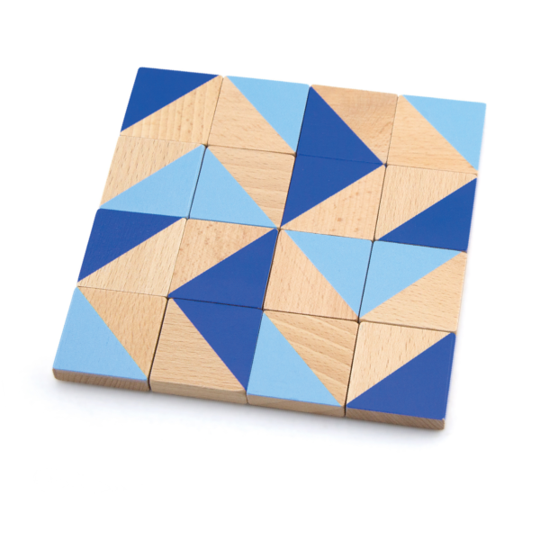 Viga Visual Blocks, 40 Piece Magnetic Puzzle, Montessori Wooden Toy, Develops Sensory, Cognitive & Fine Motor Skills, Non-Toxic & Eco-friendly Kids Educational Toy, Suitable for Children Aged 3Y+