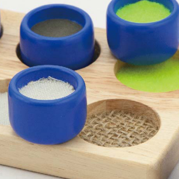 Viga Touch & Match, 10 Piece Texture & Colour Puzzle, Montessori Wooden Toy, Develops Sensory, Cognitive & Fine Motor Skills, Non-Toxic & Eco-friendly Kids Educational Toy, Suitable for Children 3Y+