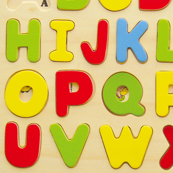 Viga ABC Alphabets, 26 Piece Block Puzzle, Montessori Wooden Toy, Develops Sensory, Cognitive & Fine Motor Skills, Non-Toxic & Eco-friendly Kids Educational Toy, Suitable for Boys and Girls Aged 3Y+
