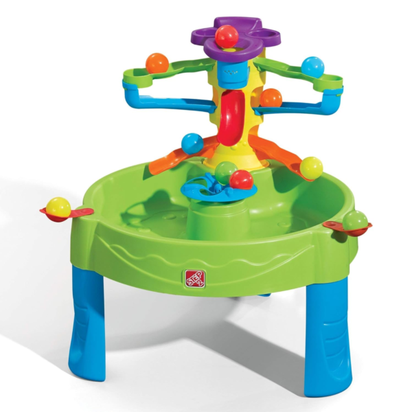 Step2 Busy Ball Play Table, Indoor and Outdoor Sensory Playset, Activity Toy with 13 Piece Accessories Including Balls, STEM Toy and Activity Centre, Suitable for Kids both Boys and Girls Aged 1+