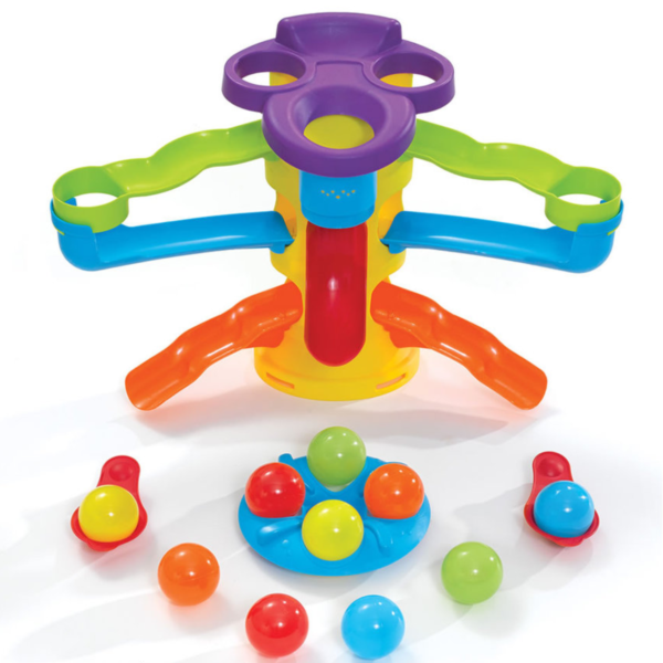 Step2 Busy Ball Play Table, Indoor and Outdoor Sensory Playset, Activity Toy with 13 Piece Accessories Including Balls, STEM Toy and Activity Centre, Suitable for Kids both Boys and Girls Aged 1+
