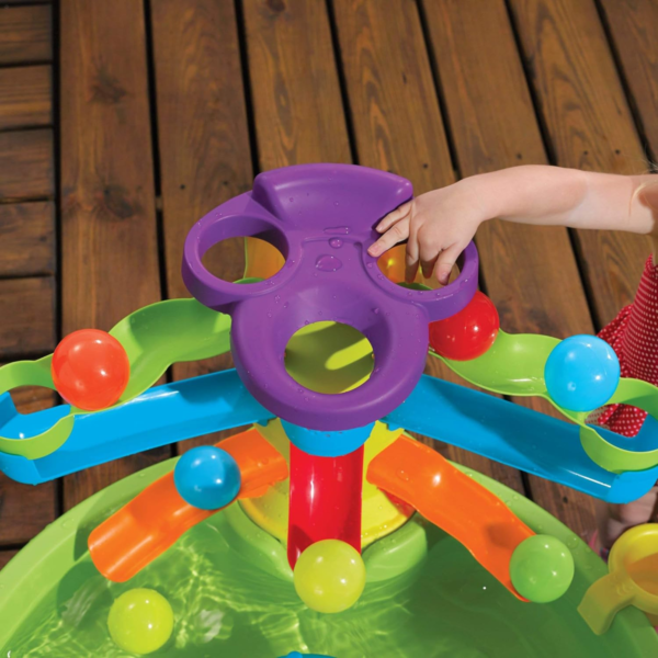Step2 Busy Ball Play Table, Indoor and Outdoor Sensory Playset, Activity Toy with 13 Piece Accessories Including Balls, STEM Toy and Activity Centre, Suitable for Kids both Boys and Girls Aged 1+