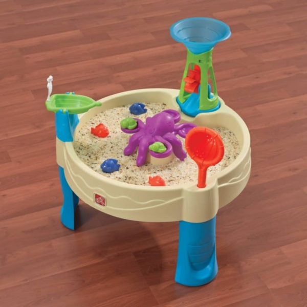 Step2 Wild Whirlpool Water Table, Indoor and Outdoor Toy Water Table with 10 Piece Accessories Include Boat and Sea Creatures, STEM Toy and Activity Centre, Suitable for Boys and Girls Aged 1+