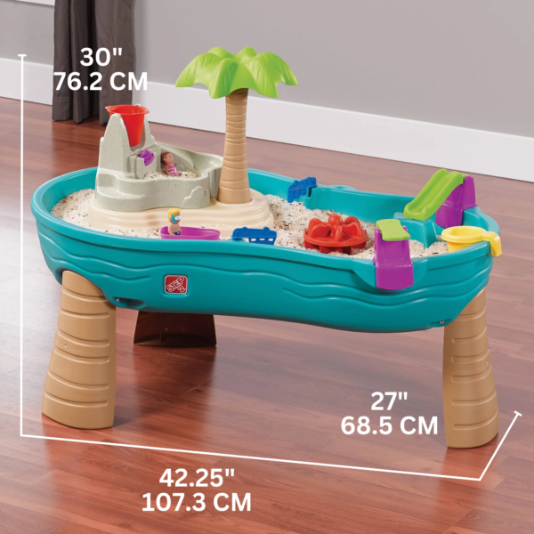 Step2 Splish Splash Seas Water Table, Indoor and Outdoor Water Table, Activity Toy with 10 Piece Accessories Include Pirates, STEM Toy and Activity Centre, Suitable for Children Aged 1.5+