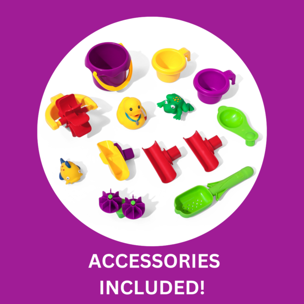 Step2 Rain Showers Splash Pond Water Table, Indoor and Outdoor Water Table, Sensory Playset, Activity Toy withRain Shower Wall, 13 Piece Accessories Set, Backyard Toy Suitable for Toddlers Aged 1.5+