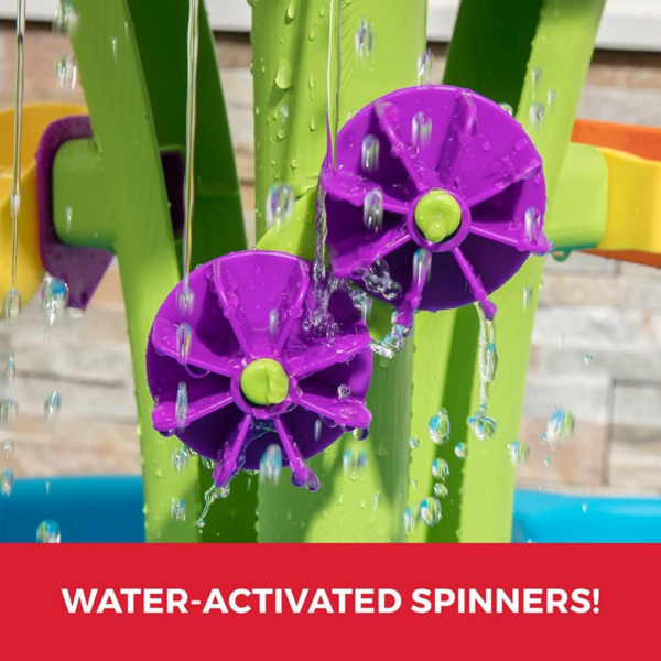 Step2 Summer Showers Splash Tower Water Table, Indoor and Outdoor Water Table and Sensory Playset, Activity Toy with8 Piece Accessories, STEM Toy and Activity Centre, Suitable for Toddlers Aged 1.5+