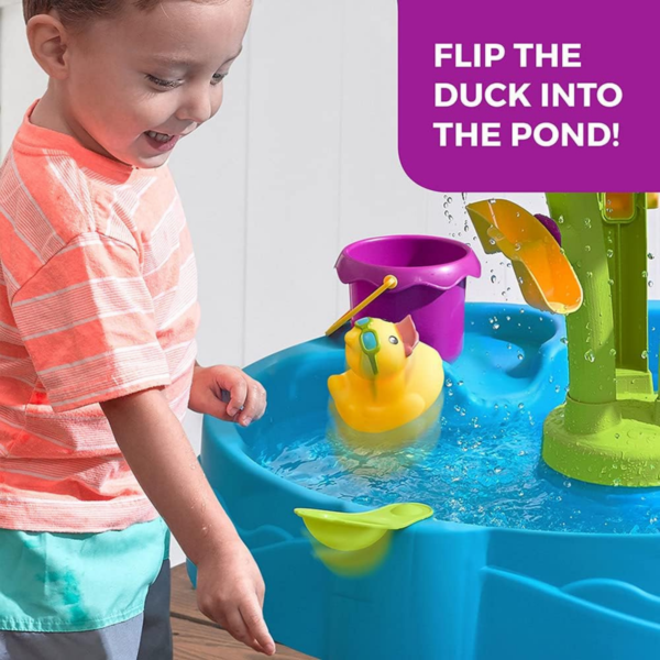 Step2 Summer Showers Splash Tower Water Table, Indoor and Outdoor Water Table and Sensory Playset, Activity Toy with8 Piece Accessories, STEM Toy and Activity Centre, Suitable for Toddlers Aged 1.5+