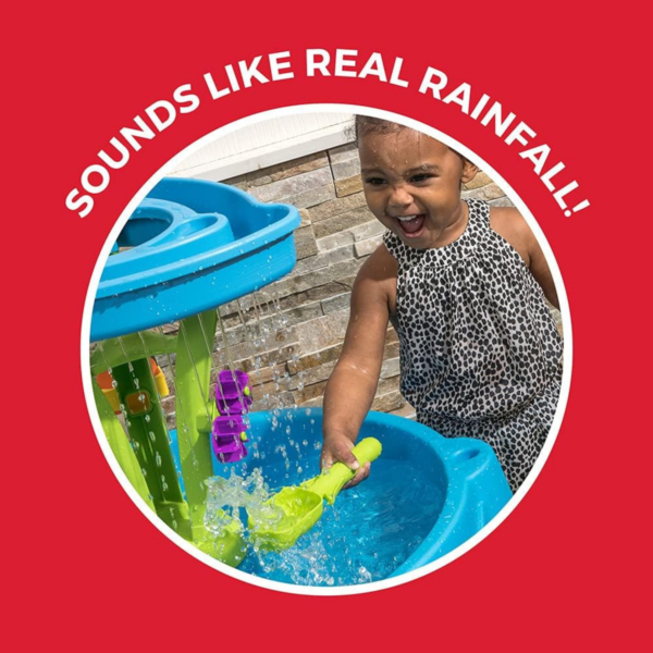 Step2 Summer Showers Splash Tower Water Table, Indoor and Outdoor Water Table and Sensory Playset, Activity Toy with8 Piece Accessories, STEM Toy and Activity Centre, Suitable for Toddlers Aged 1.5+