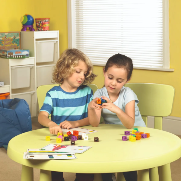 Learning Resources MathLink Cubes Activity Set, 100 Cubes & 30 Activities, Ages 4+, Hands-On Math & STEM Learning